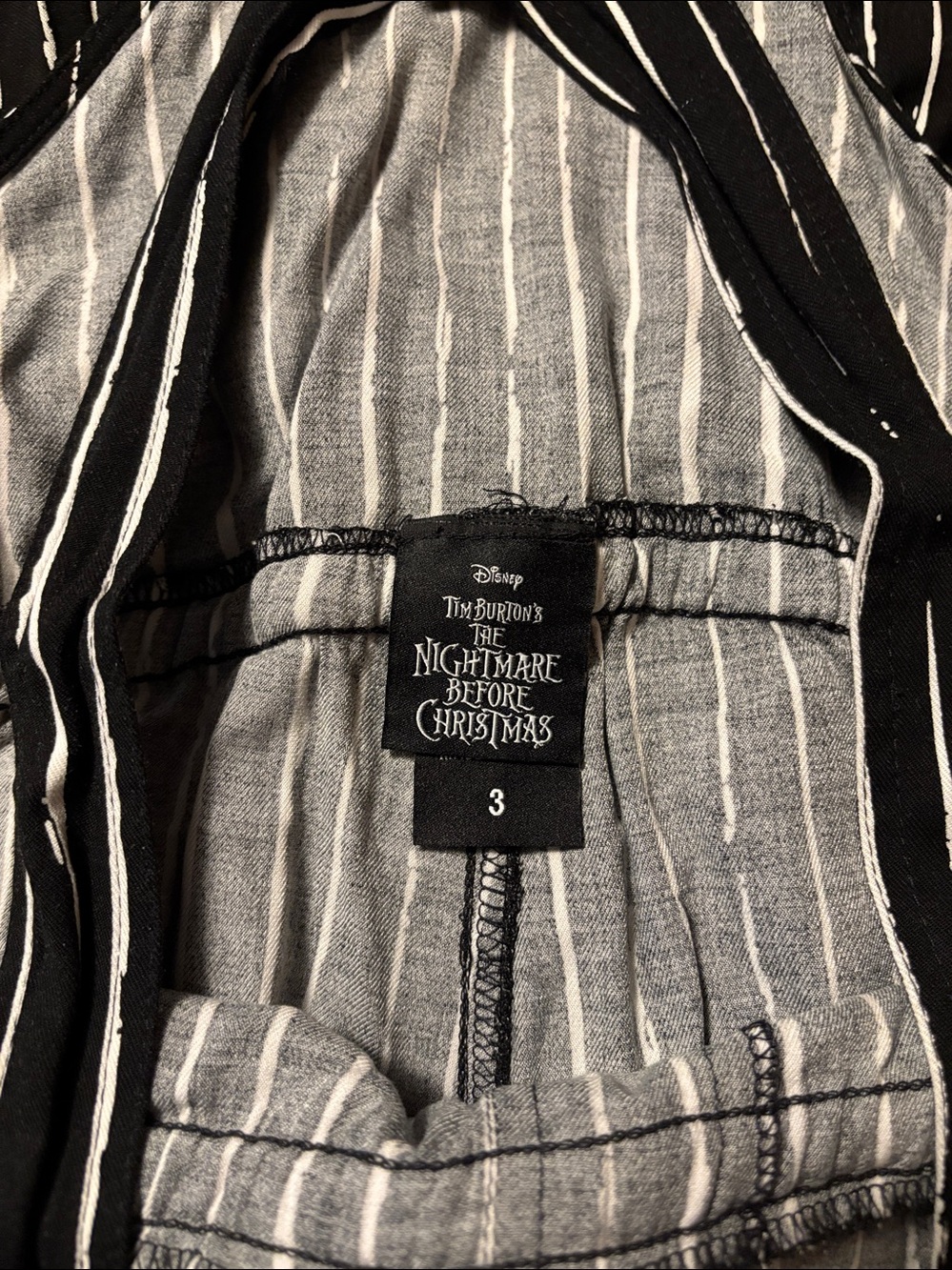 Torrid Disney Nightmare Before Christmas Pinstriped Jumpsuit Size 3 (22/24) - Picture 4 of 13